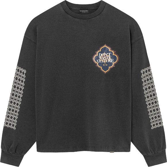 Don't Waste Culture Himariyu Longsleeve Washed Black Zwart