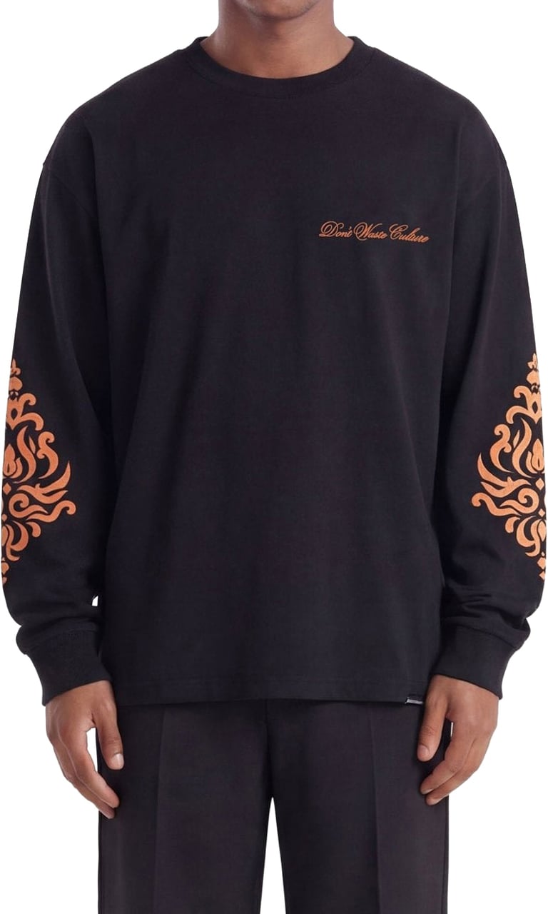 Don't Waste Culture Roye Longsleeve Black Zwart