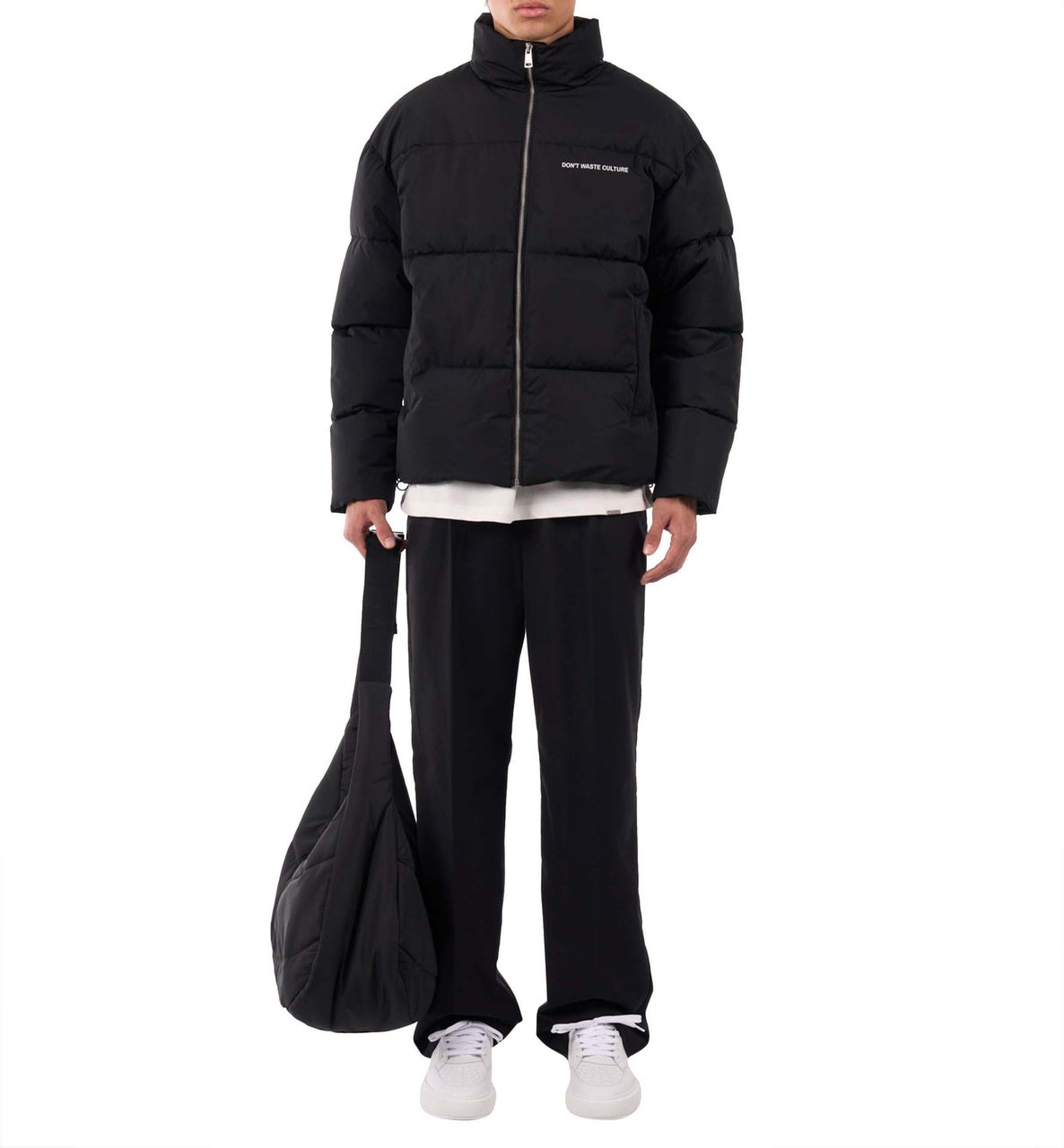Don't Waste Culture Laore Puffer Winterjas Zwart