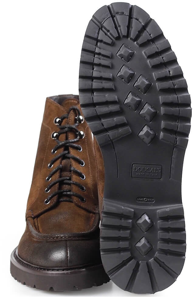Doucal's DOUCAL'S DARK SUÈDE COMBAT BOOT Bruin