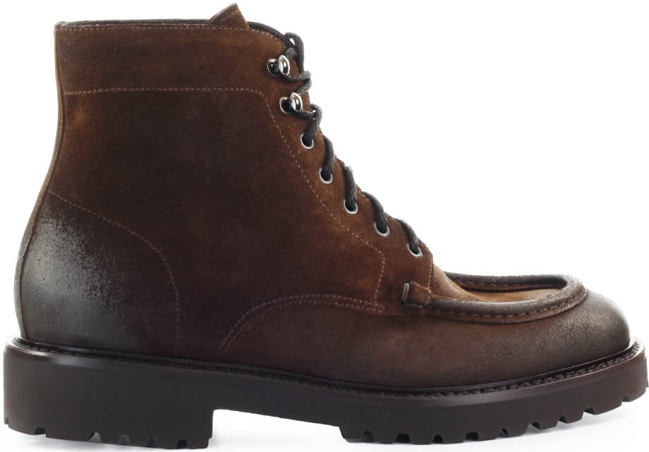 Doucal's DOUCAL'S DARK SUÈDE COMBAT BOOT Bruin