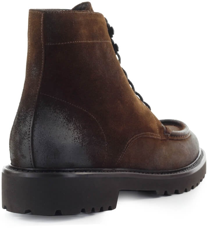 Doucal's DOUCAL'S DARK SUÈDE COMBAT BOOT Bruin