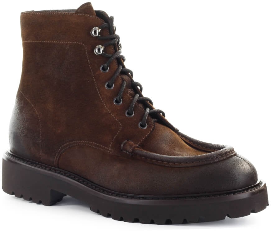 Doucal's DOUCAL'S DARK SUÈDE COMBAT BOOT Bruin