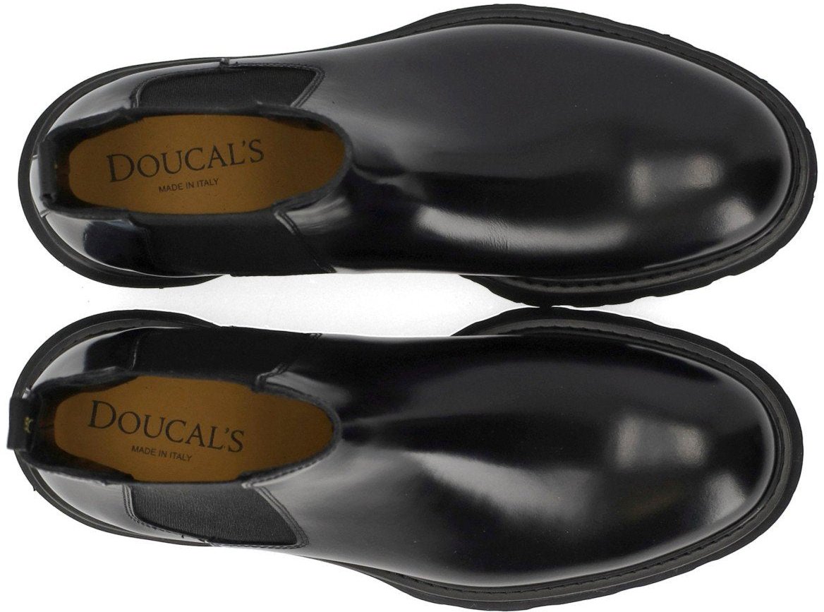 Doucal's DOUCAL'S HORSE CHELSEA BOOT Zwart