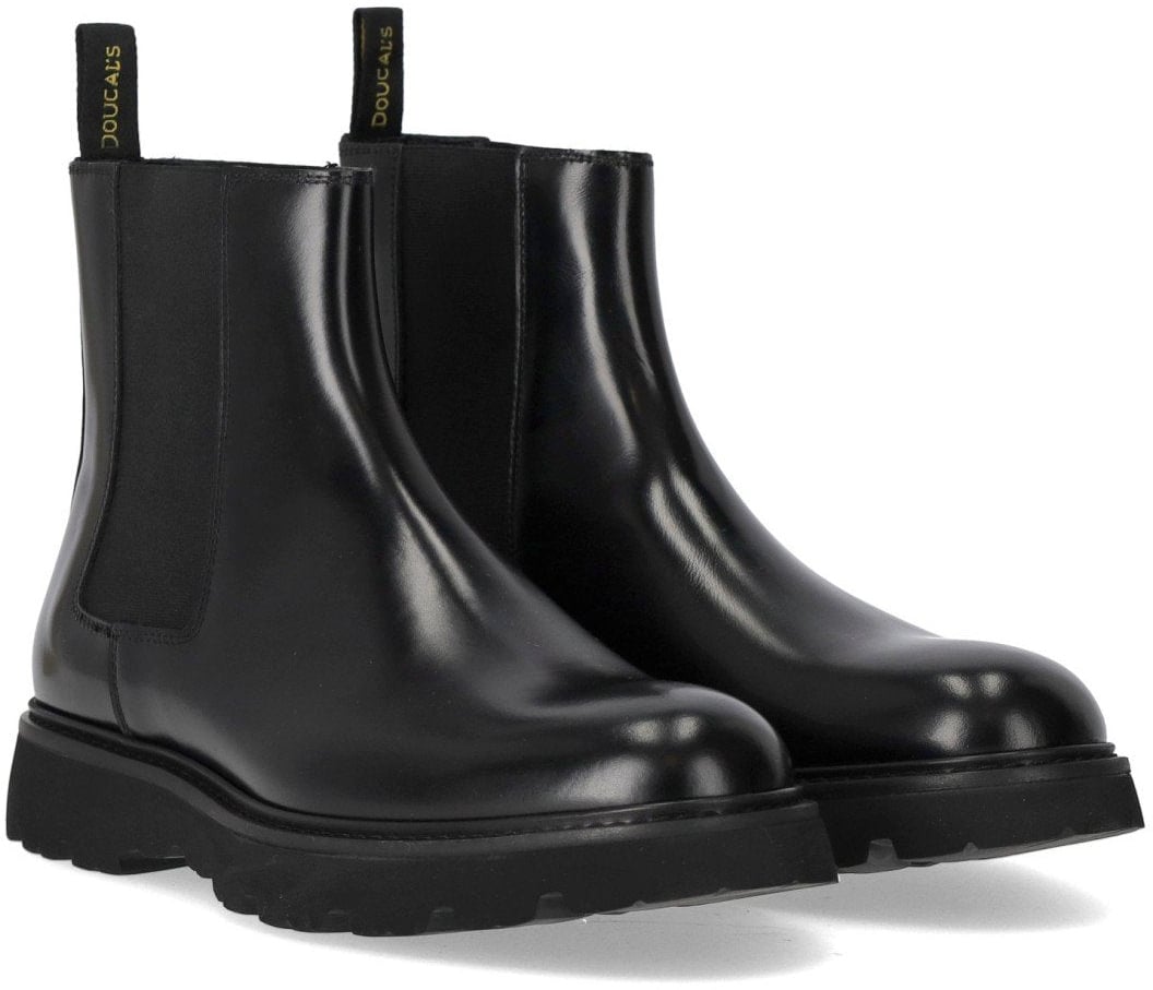 Doucal's DOUCAL'S HORSE CHELSEA BOOT Zwart
