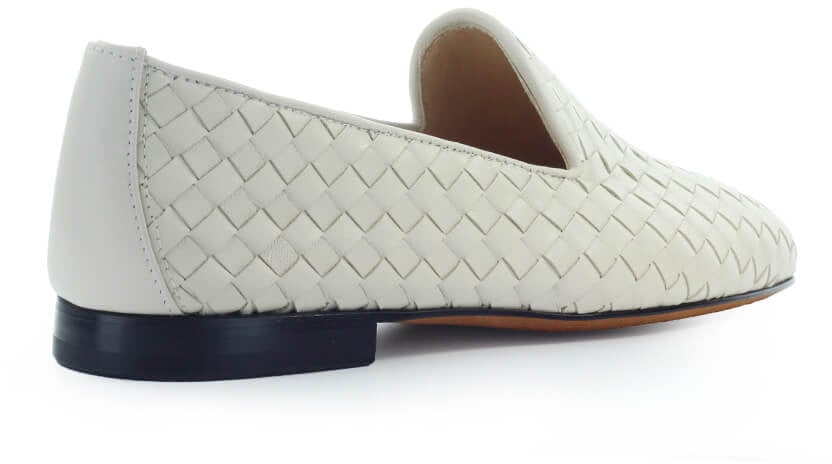 Doucal's DOUCAL'S CREAM WOVEN LOAFER Wit