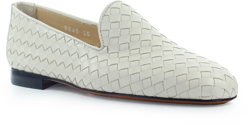 Doucal's DOUCAL'S CREAM WOVEN LOAFER Wit