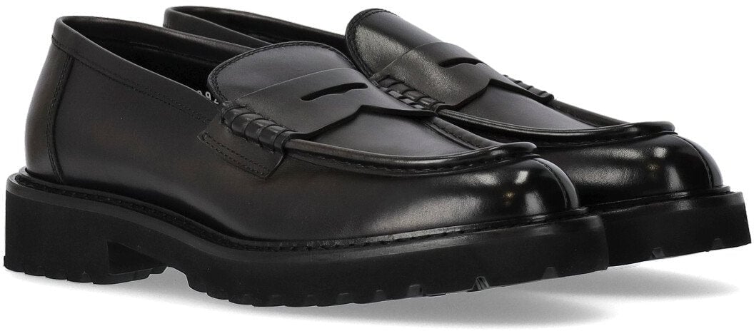 Doucal's DOUCAL'S ADLER GRAPHITE GREY LOAFER Grijs