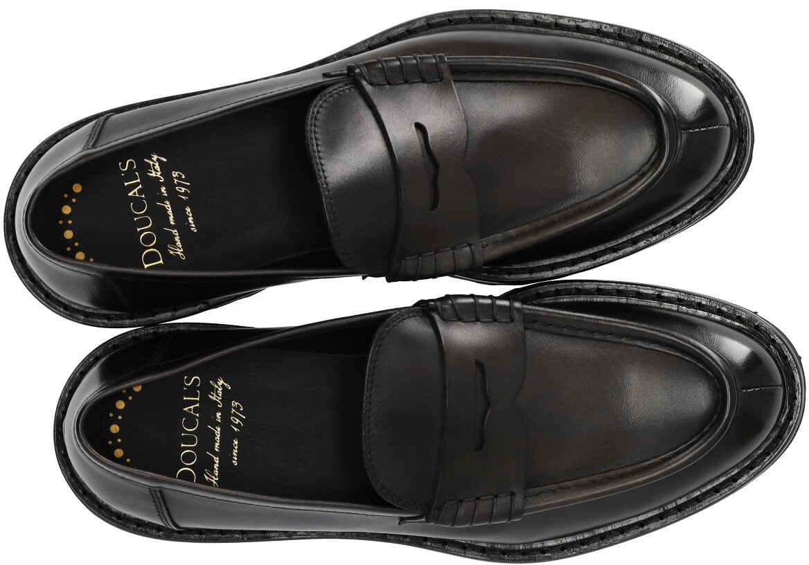 Doucal's DOUCAL'S ADLER GRAPHITE GREY LOAFER Grijs