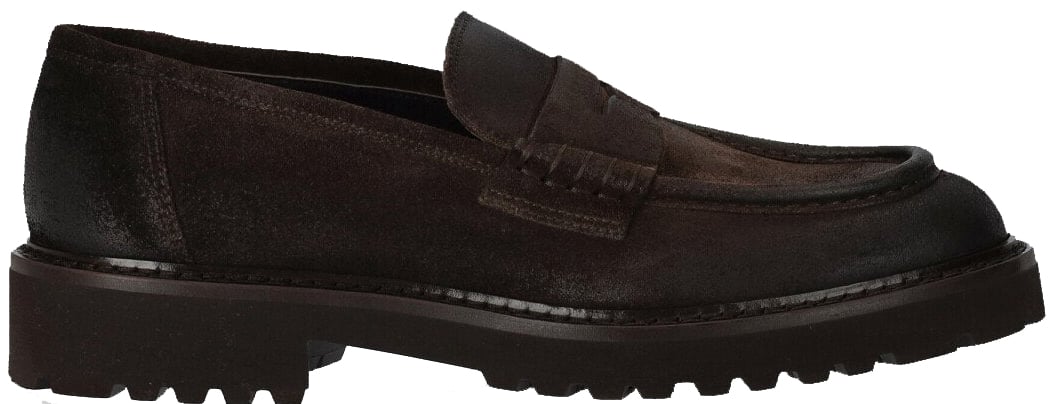 Doucal's DOUCAL'S COMMANDER DARK LOAFER Bruin
