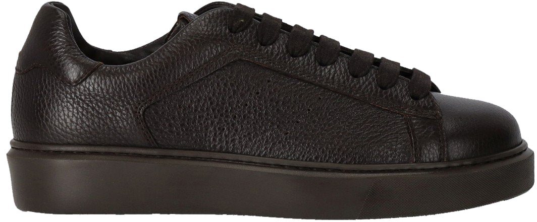 Doucal's DOUCAL'S TUMBLET EBONY SNEAKER Bruin