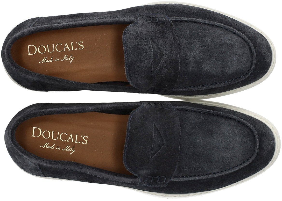 Doucal's DOUCAL'S ADLER DARK LOAFER Blauw