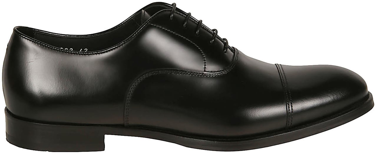 Doucal's Cap Toe Oxfords Black Zwart