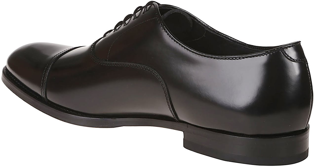 Doucal's Cap Toe Oxfords Black Zwart