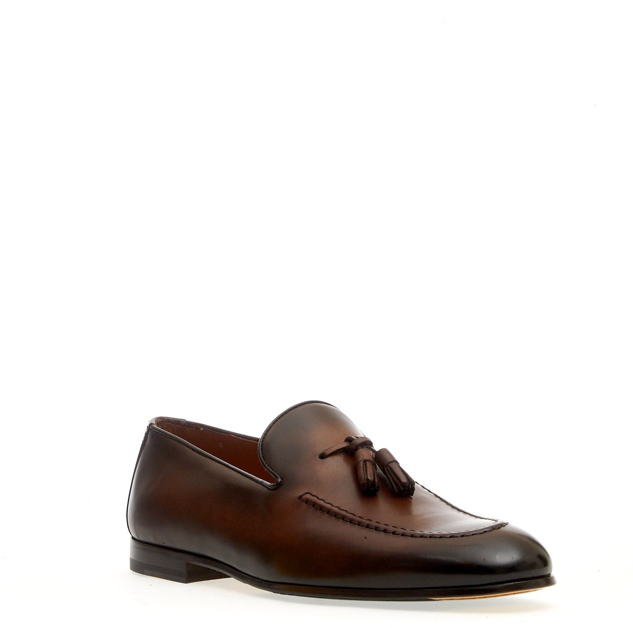 Doucal's Mocassino Pelle Marrone Nappine Bruin