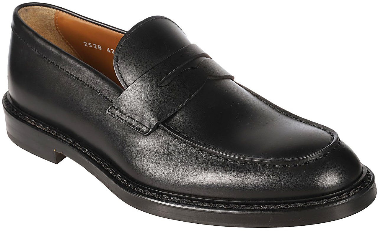 Doucal's Penny Loafers Black Zwart