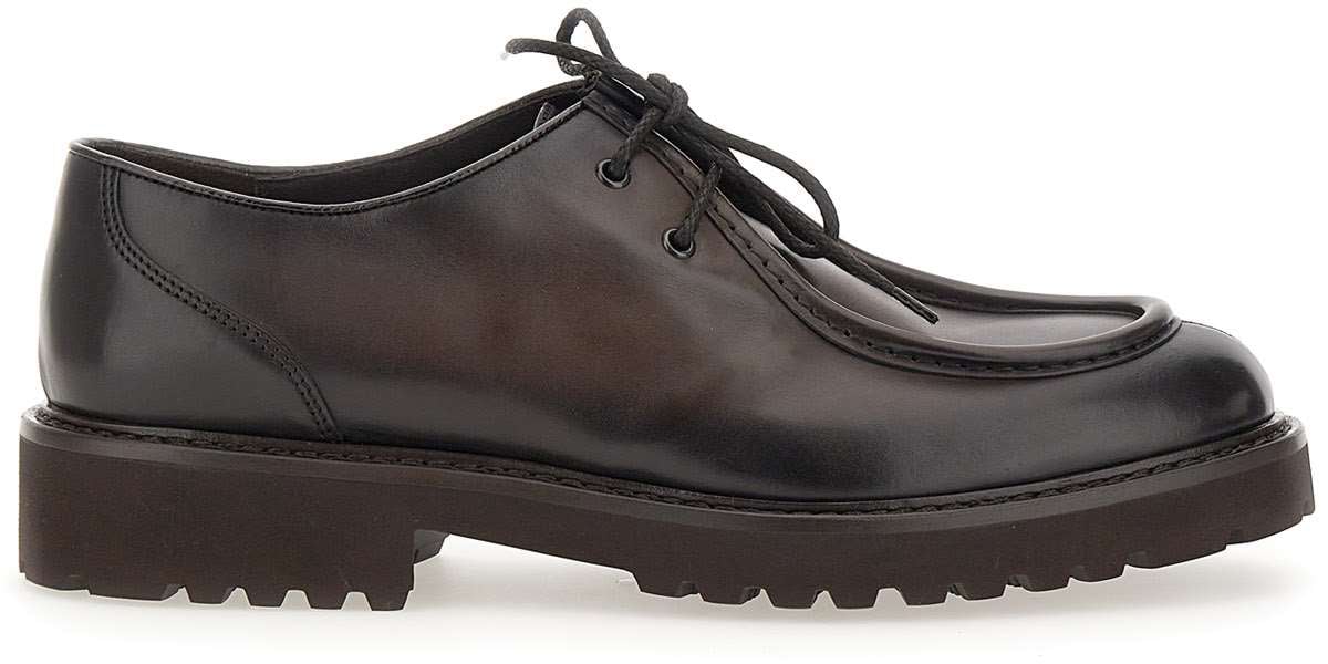 Doucal's Flat Shoes Brown Bruin