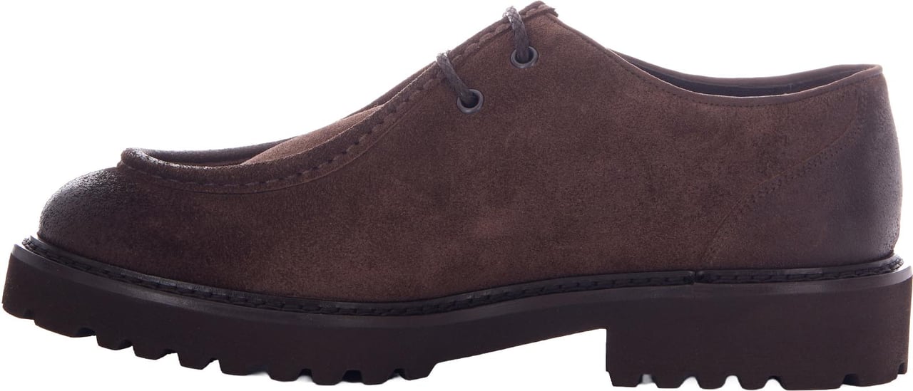 Doucal's Flat Shoes Commander Creta+F.Do T.Moro Bruin