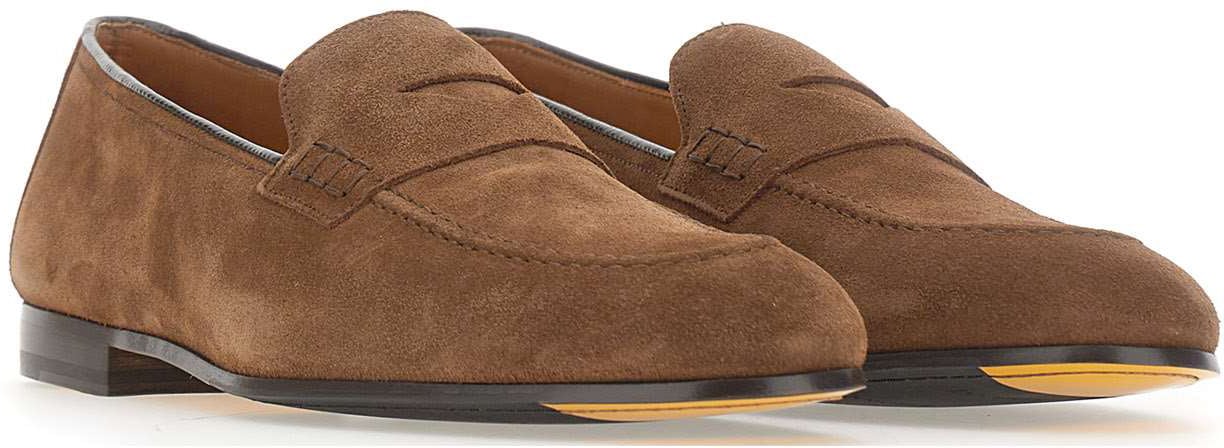 Doucal's Flat Shoes Brown Bruin