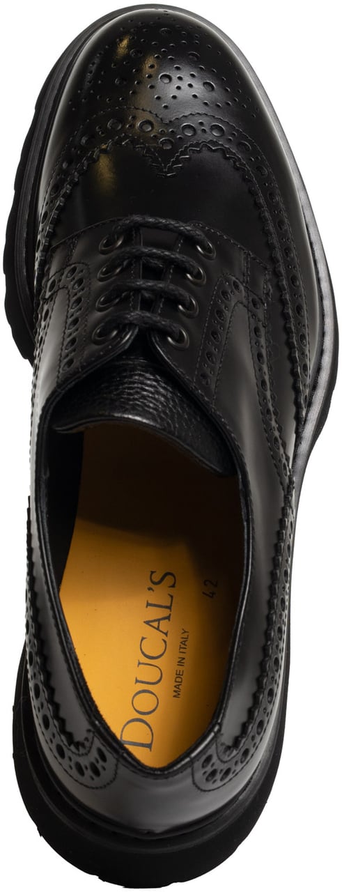 Doucal's Flat Shoes Nerofdo Nero Zwart