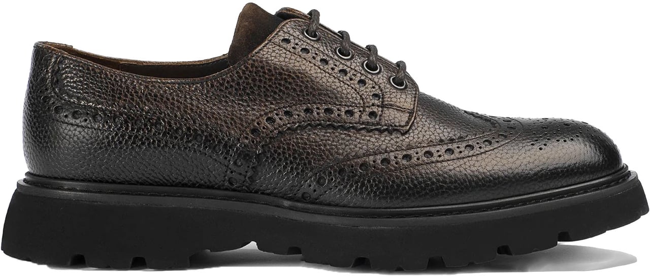 Doucal's Flat Shoes Ebanofdo Nero Zwart