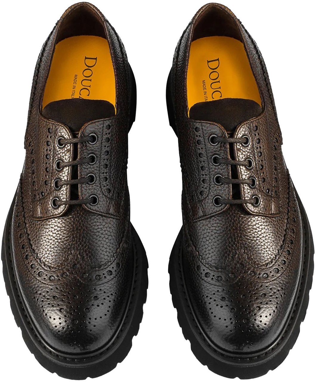 Doucal's Flat Shoes Ebanofdo Nero Zwart