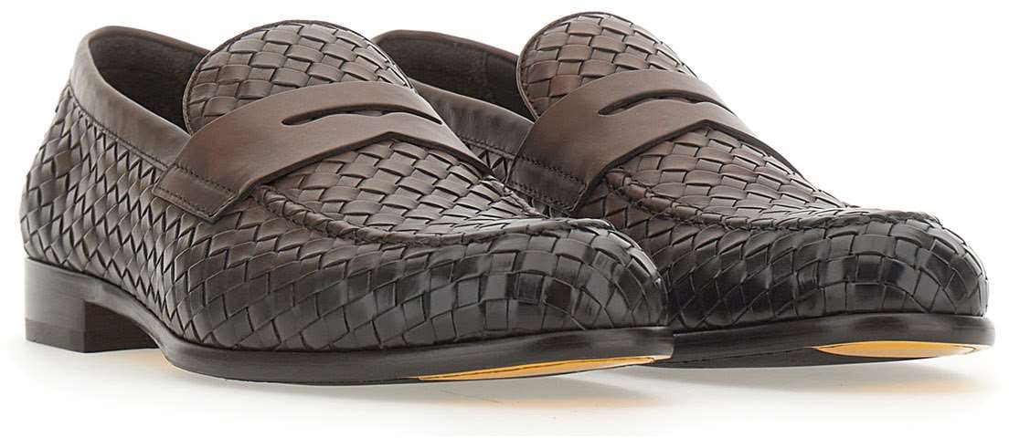 Doucal's Flat Shoes Brown Bruin