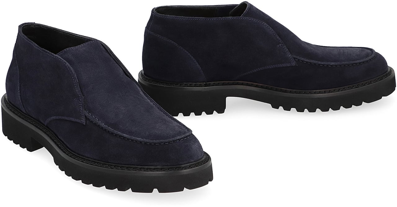 Doucal's Suede desert boots Blauw
