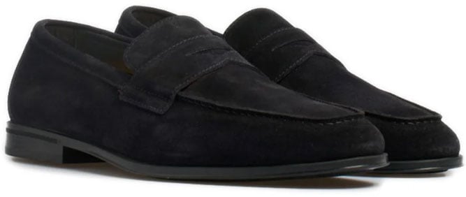 Doucal's Flat Shoes Blue Navy