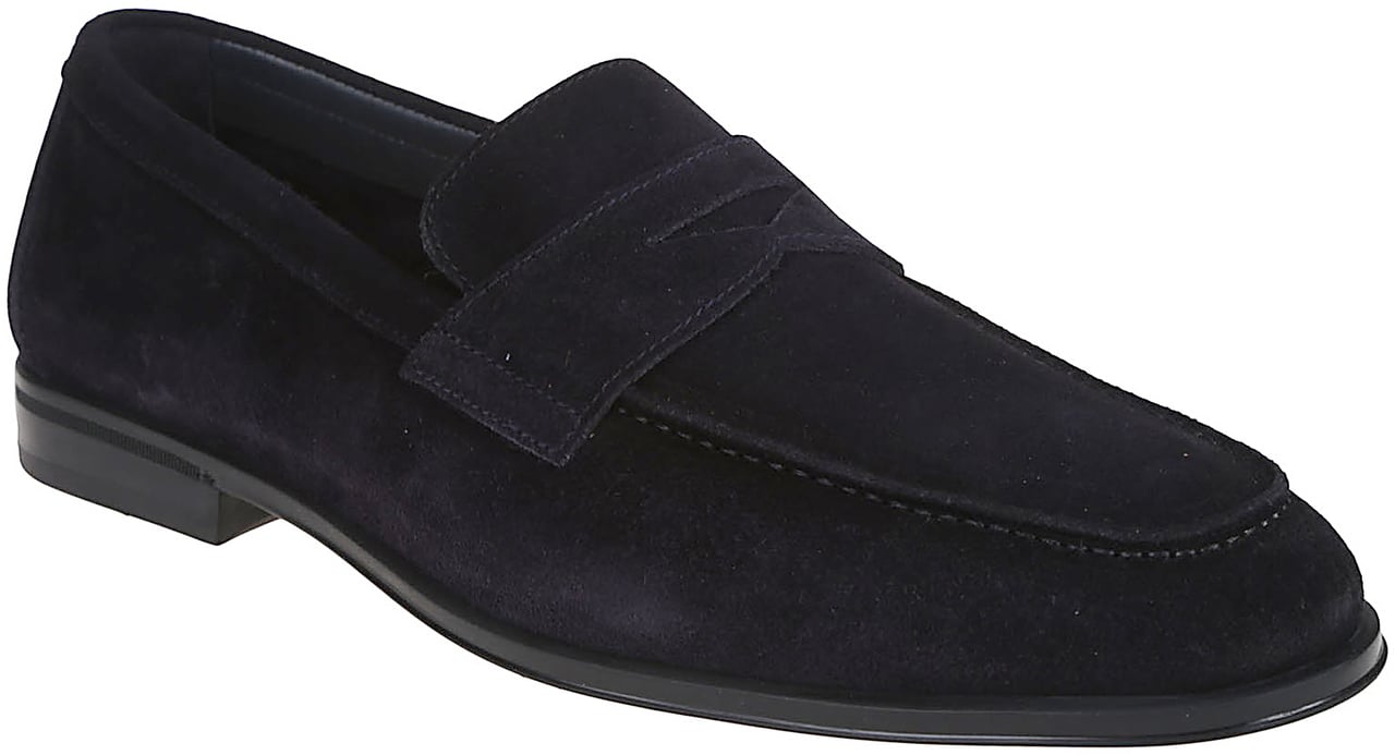 Doucal's Penny Adler Loafers Blue Blauw