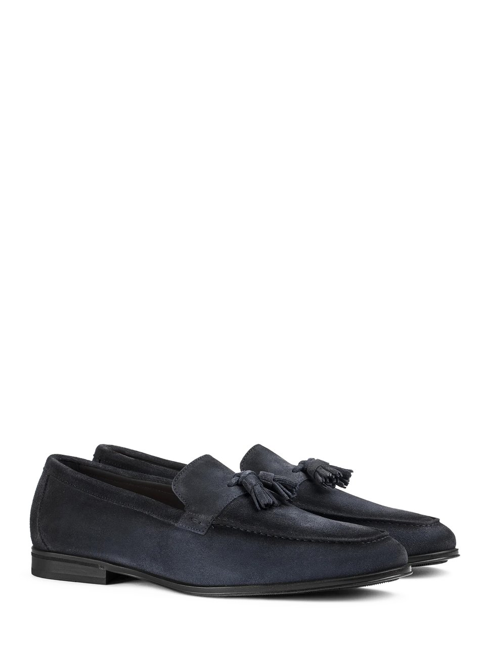 Doucal's Tassel Moccasin Silhouette in Soft Calf Leather Zwart