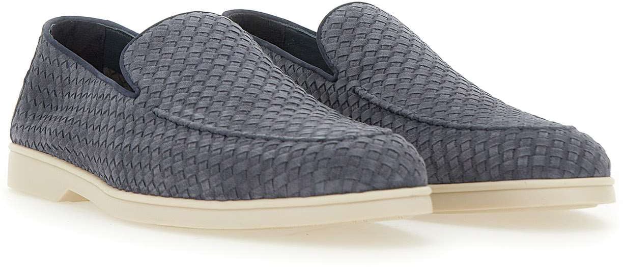 Doucal's Flat Shoes Blue Blauw