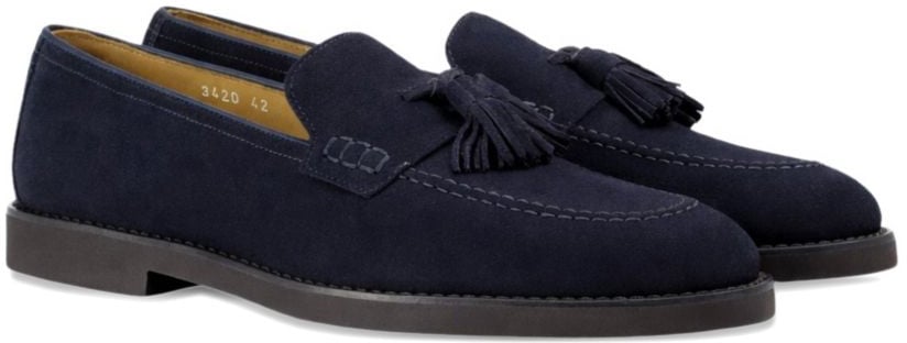 Doucal's Flat Shoes Blu Navy