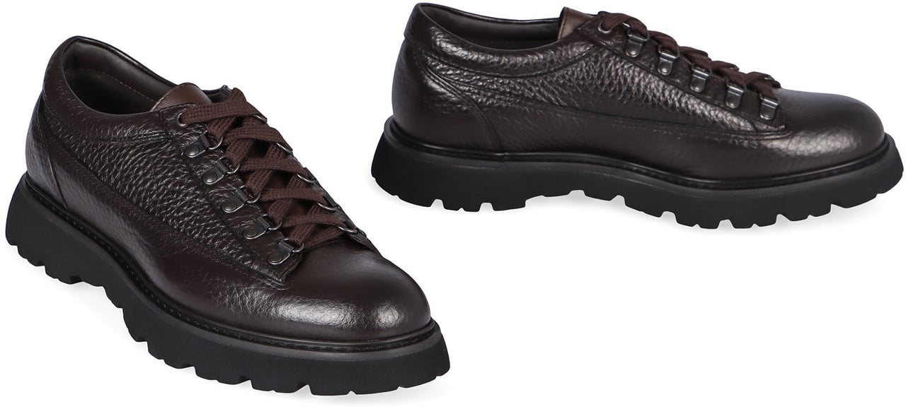 Doucal's Leather lace-up shoes Bruin