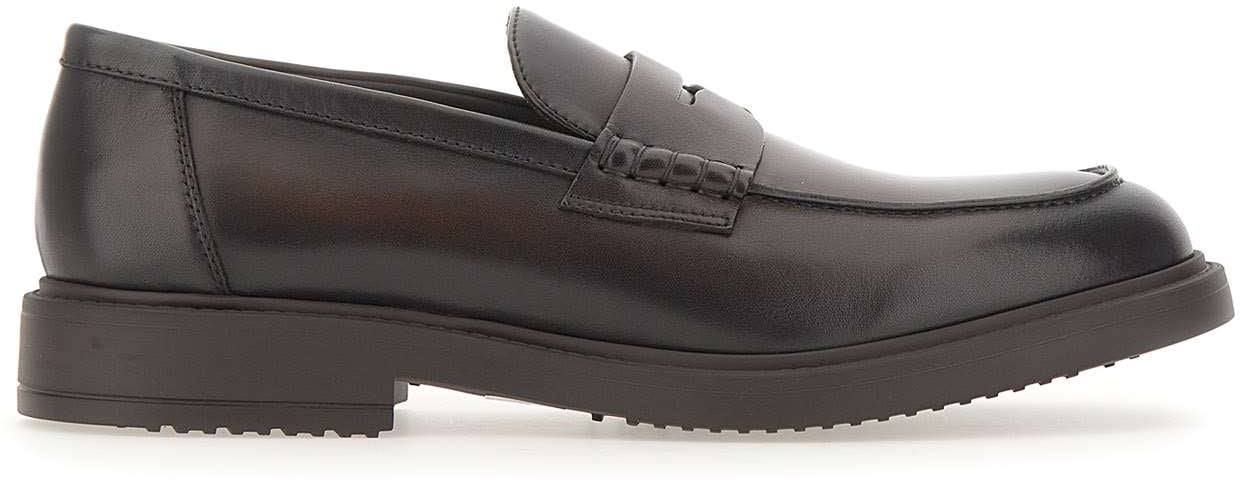 Doucal's Flat Shoes Brown Bruin