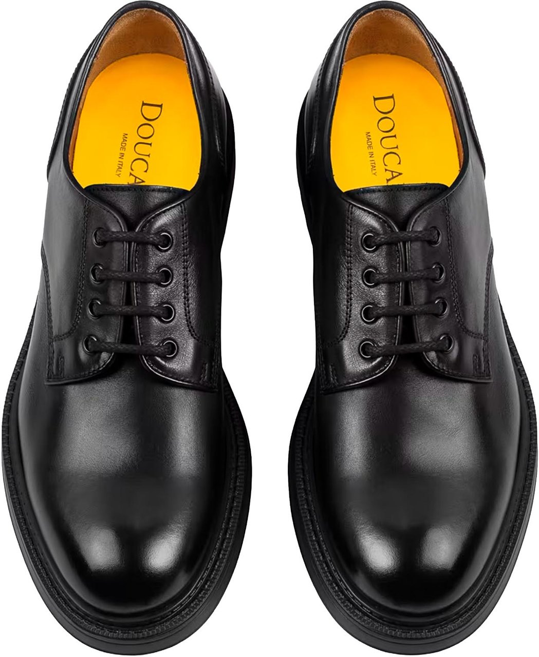 Doucal's Flat Shoes Triumph Nero+F.Do Nero Zwart