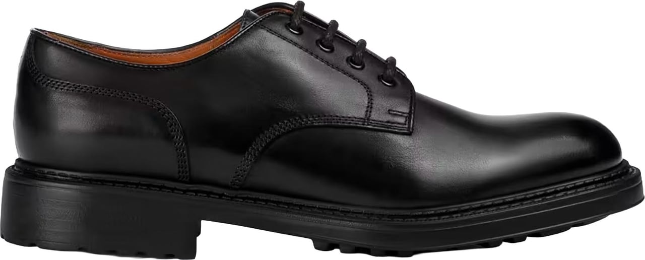 Doucal's Flat Shoes Triumph Nero+F.Do Nero Zwart