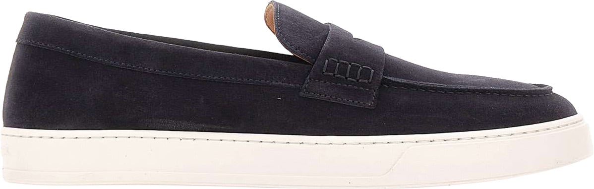 Doucal's Flat Shoes Blue Blauw