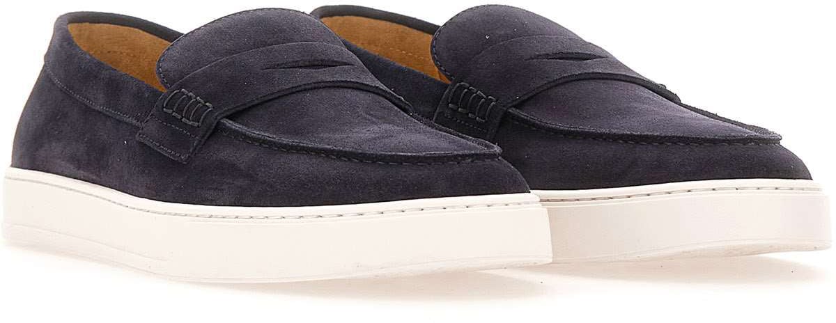 Doucal's Flat Shoes Blue Blauw