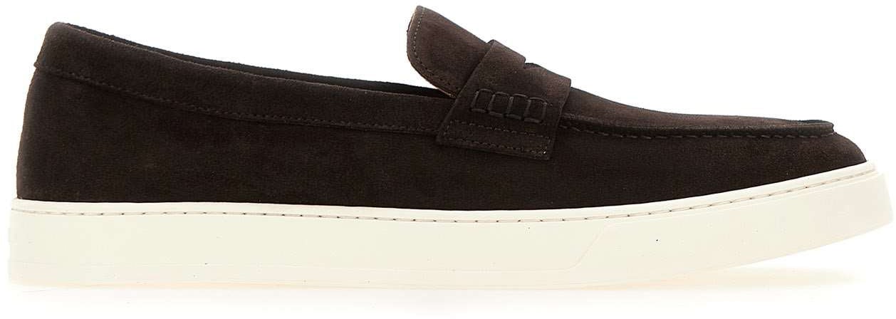 Doucal's Flat Shoes Brown Bruin