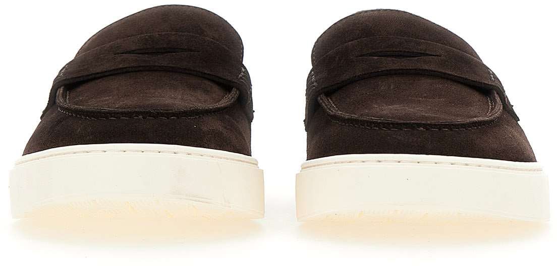 Doucal's Flat Shoes Brown Bruin