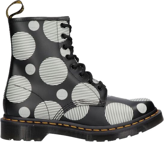 Dr. Martens Dr Martens 1460 BLACK + WHITE POLKA DOT 26876009 POLKA Zwart