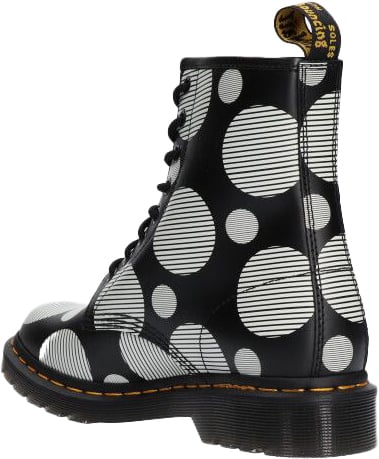 Dr. Martens Dr Martens 1460 BLACK + WHITE POLKA DOT 26876009 POLKA Zwart