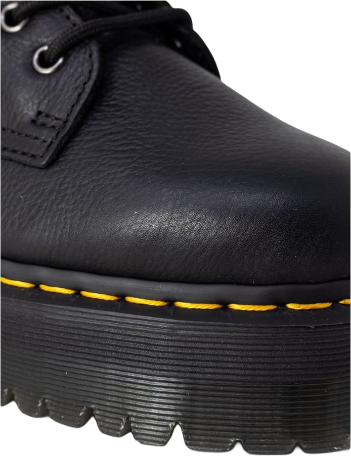 Dr. Martens Black Leather Lace-Up Boots Zwart