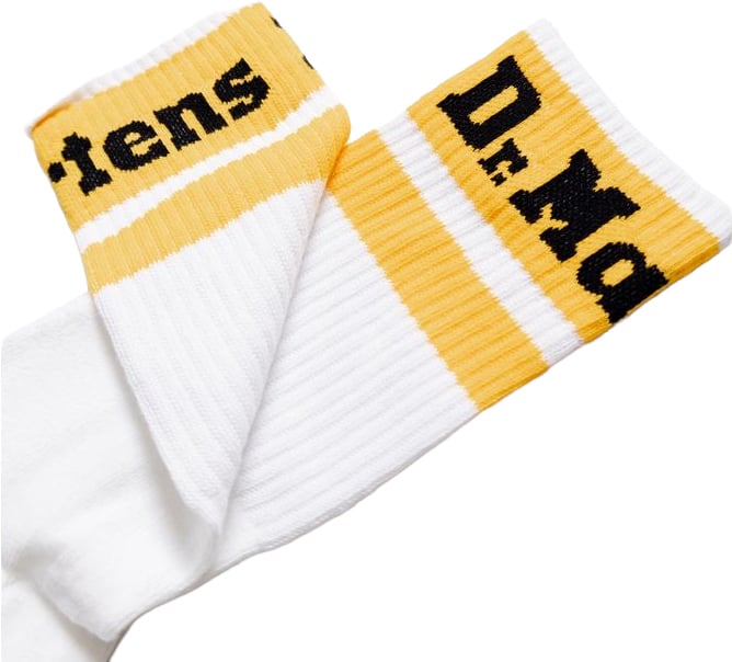 Dr. Martens Dr. Martens White Polyester Socks Wit