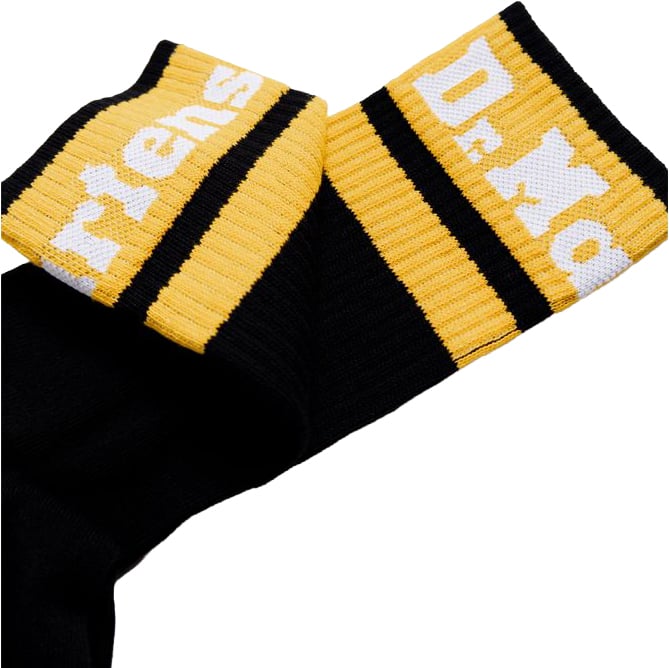 Dr. Martens Black Polyester Socks Zwart