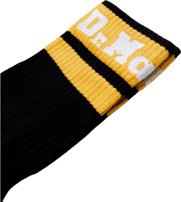Dr. Martens Black Polyester Socks Zwart