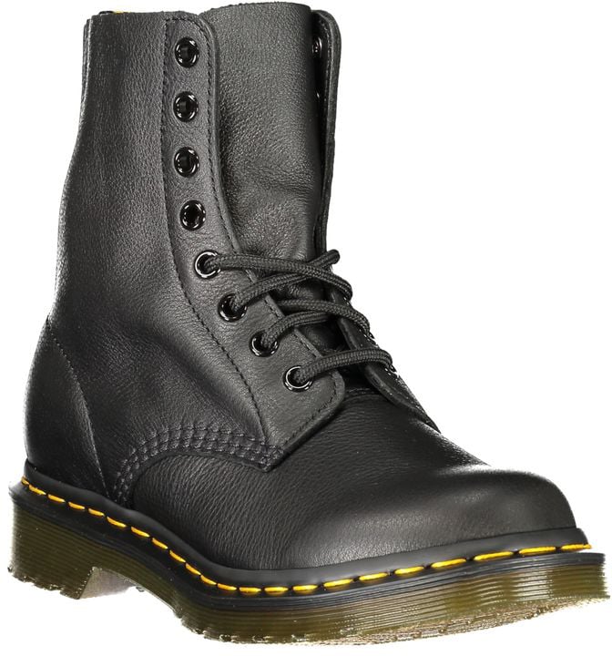 Dr. Martens Black Leather Unisex Boot Zwart
