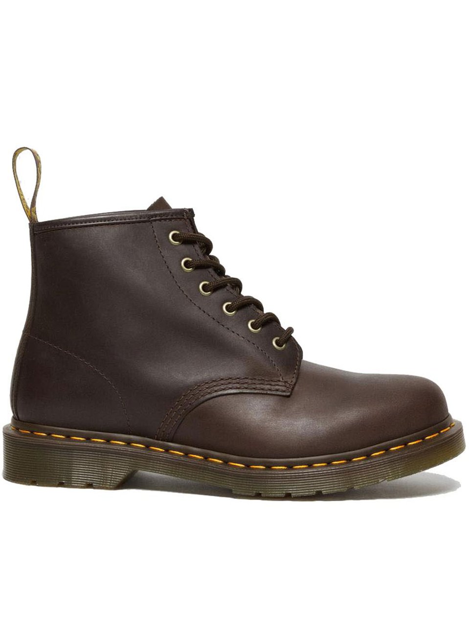 Dr. Martens Rich Brown Leather Lace-Up Boots Zwart