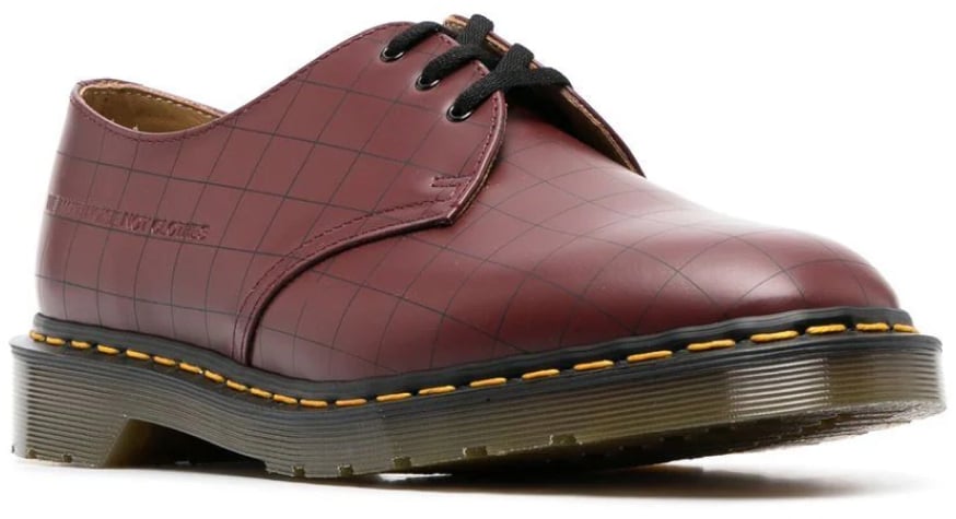 Dr. Martens 1461 Check X Undercover Lace-up Derby Rood